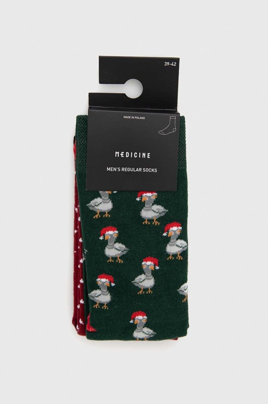 Oblečení Ponožky pánské bavlněné vánoční (2-pack) RW22.LGMA07 vícebarevná