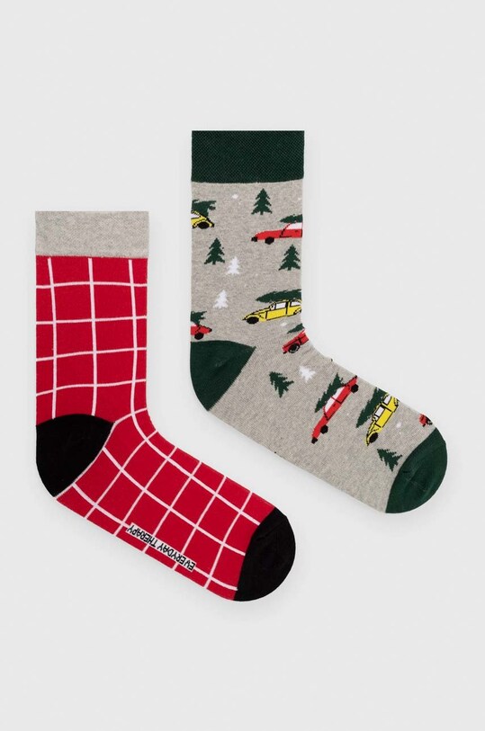Skarpetki męskie bawełniane świąteczne (2-pack) kolor multicolor skarpetki długie multicolor RW22.LGMA12