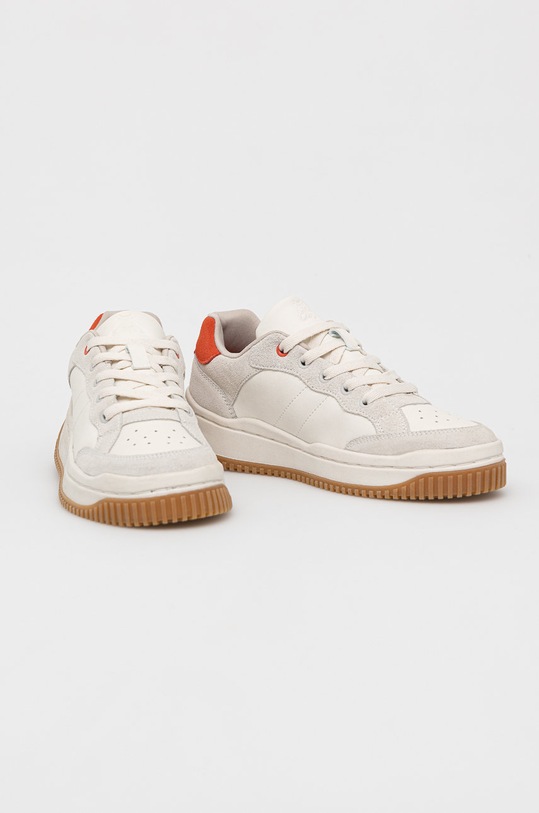 Obuwie Sneakersy damskie skórzane beżowe RW22.OBD202 beżowy