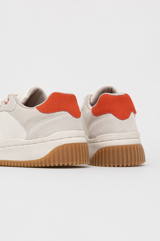 Sneakersy damskie skórzane beżowe beżowy RW22.OBD202
