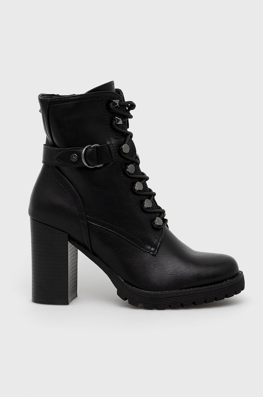 Botki na słupku czarne RW22.OBD405 czarny RW22