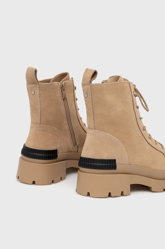 Obuwie Medicine botki zamszowe RW22.OBD704 beżowy