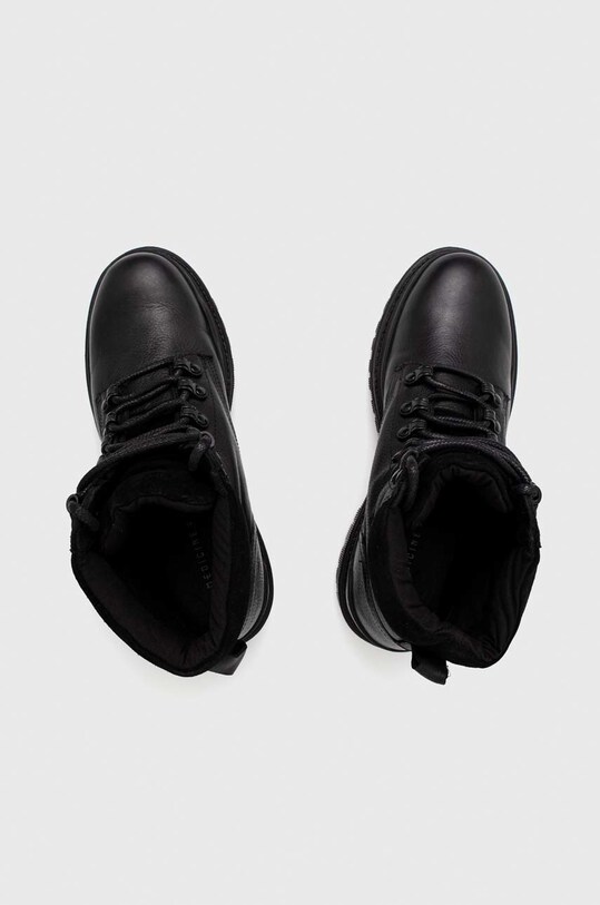 Buty wysokie męskie skórzane kolor czarny RW22.OBM602 czarny