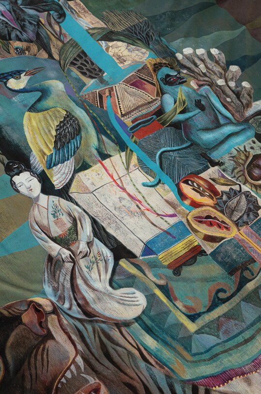 Komplet pościeli bawełnianej 200 x 200 cm by Olaf Hajek kolor multicolor multicolor RW22.PCU901