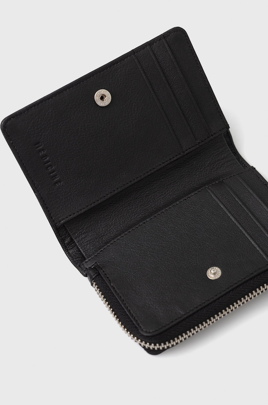 Portfel skórzany damski kolor czarny czarny RW22.PFD902