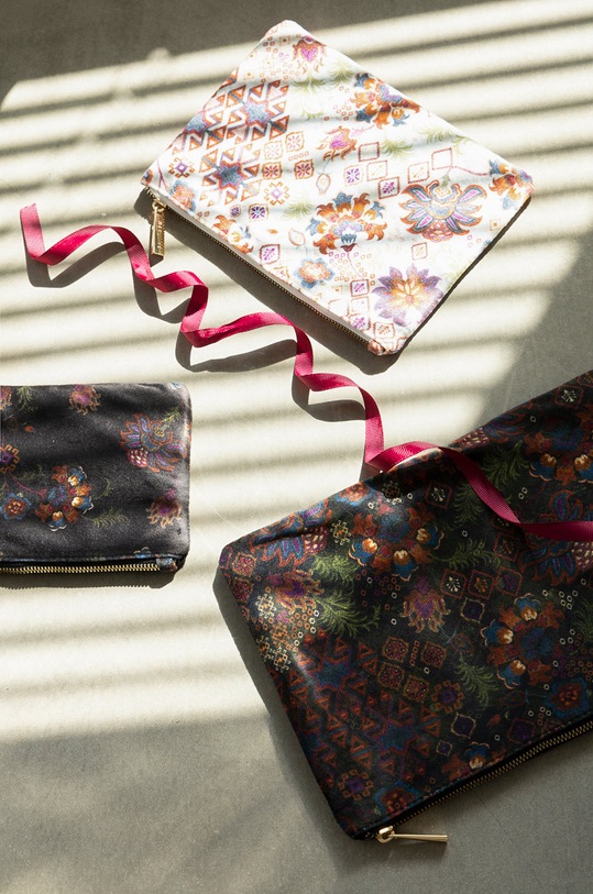 Kosmetyczka damska wzorzysta (3-pack) kolor multicolor multicolor RW22.ROD705