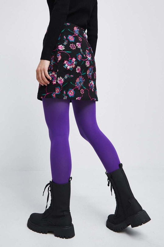 Oblečení Sukně dámská s ozdobnou výšivkou černá barva RW22.SDDB01 černá