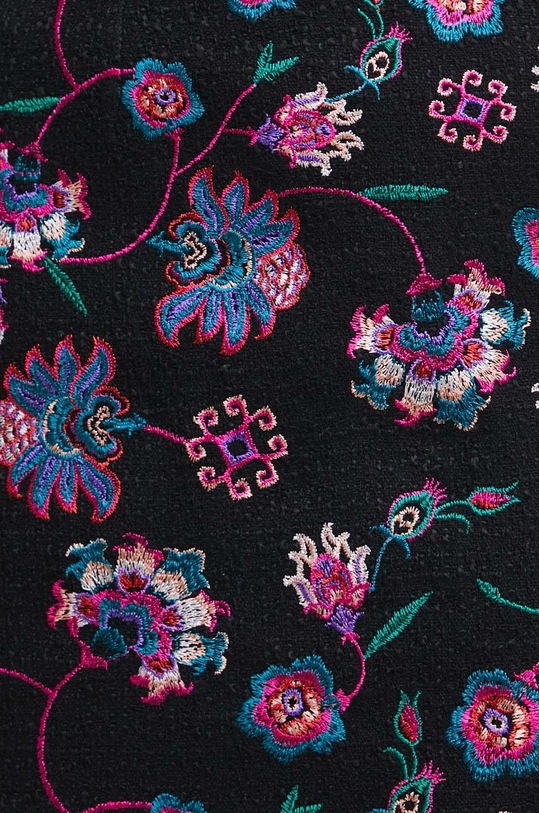 Sukně dámská s ozdobnou výšivkou černá barva černá RW22.SDDB01