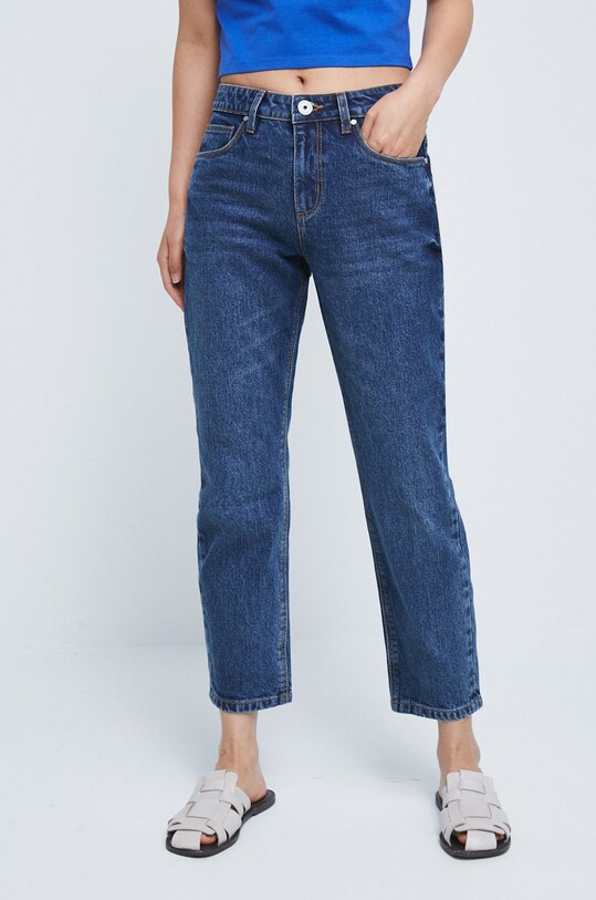 Jeansy damskie slim fit niebieskie niebieski RW22.SJD020