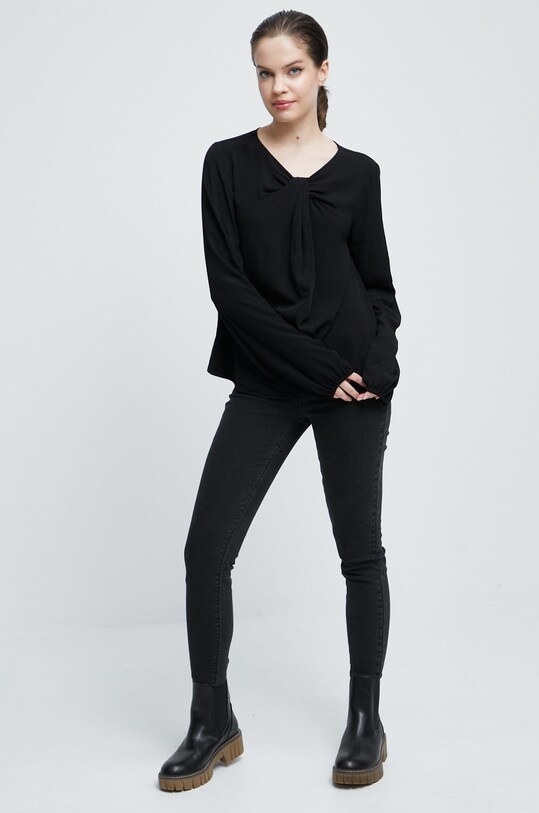 Jeansy damskie skinny czarne RW22.SJD051 czarny RW22