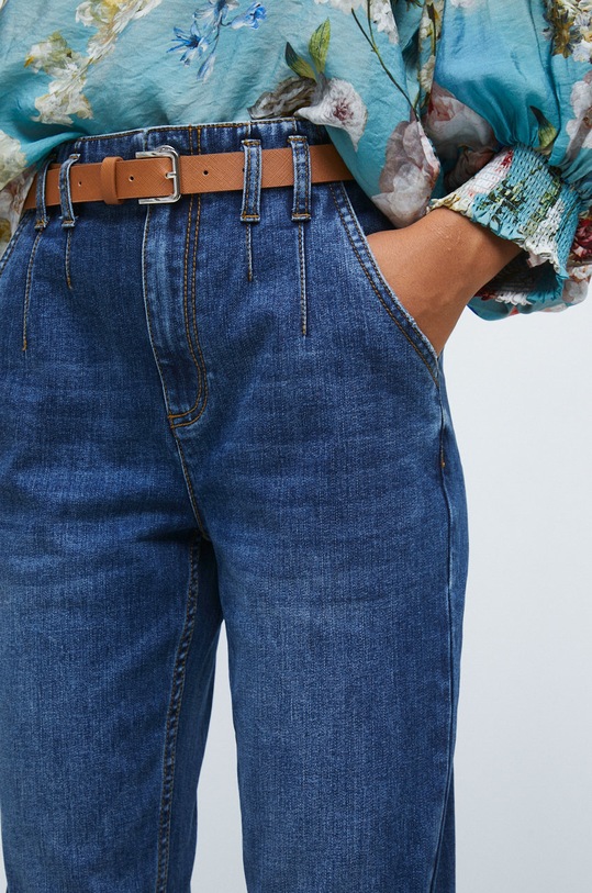 Jeansy damskie carrot niebieskie niebieski RW22.SJD300