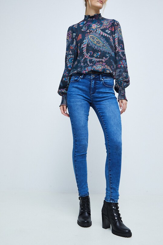 Rifle dámske skinny modrá RW22.SJD701