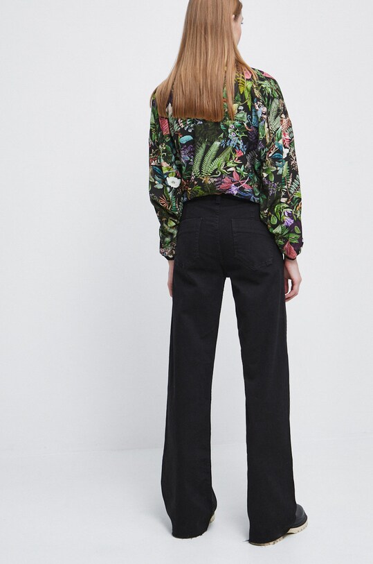 Odzież Jeansy damskie wide leg kolor czarny RW22.SJD803 czarny