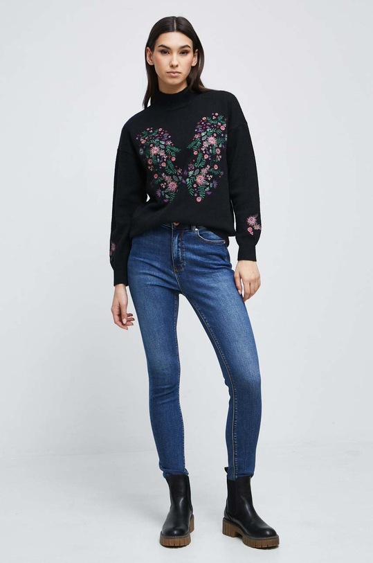 Jeansy damskie skinny kolor niebieski RW22.SJDB00 niebieski RW22