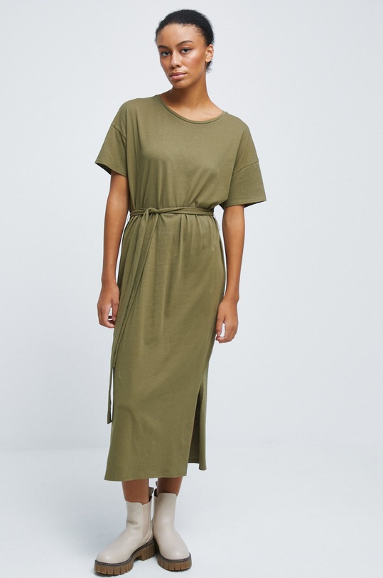 Medicine sukienka bawełniana RW22.SUD033 zielony RW22