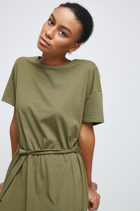 Medicine sukienka bawełniana zielony RW22.SUD033