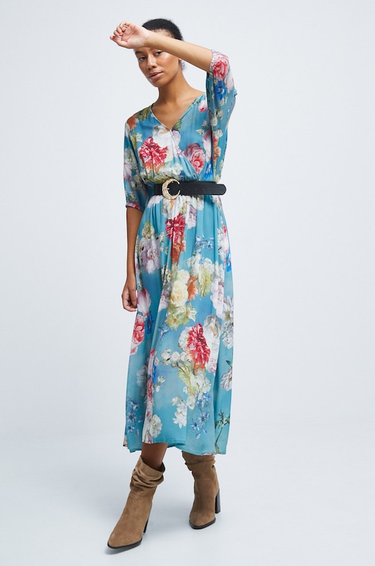 Medicine rochie maxi albastru RW22.SUD302