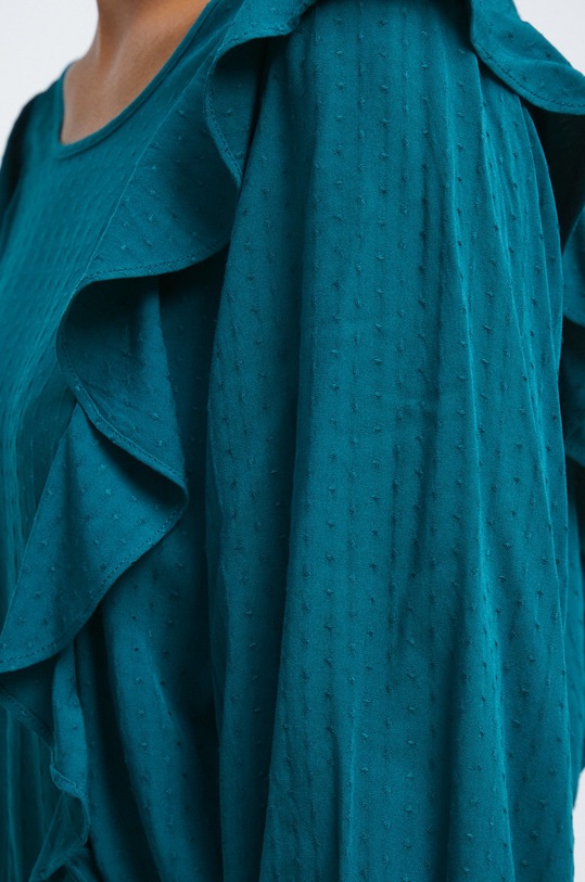 Sukienka damska gładka zielona RW22.SUD309 turkusowy