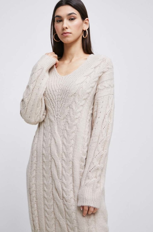 Dámske šaty béžová farba RW22.SUDB05 béžová