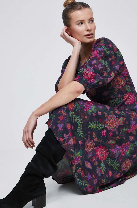 Sukienka damska wzorzysta kolor multicolor wzorzyste multicolor RW22.SUDB14