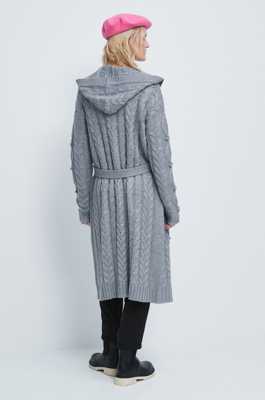 Odzież Kardigan damski gładki szary RW22.SWD415 szary