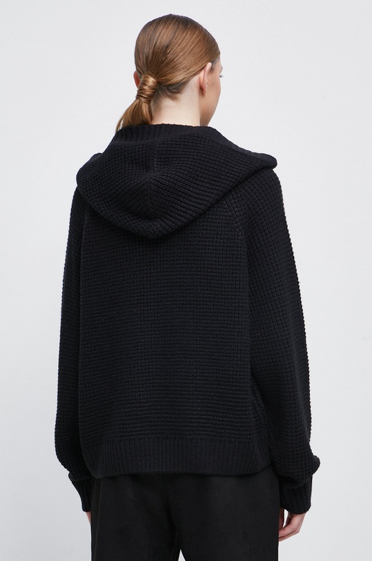 Odzież Sweter damski z kapturem kolor czarny RW22.SWD804 czarny