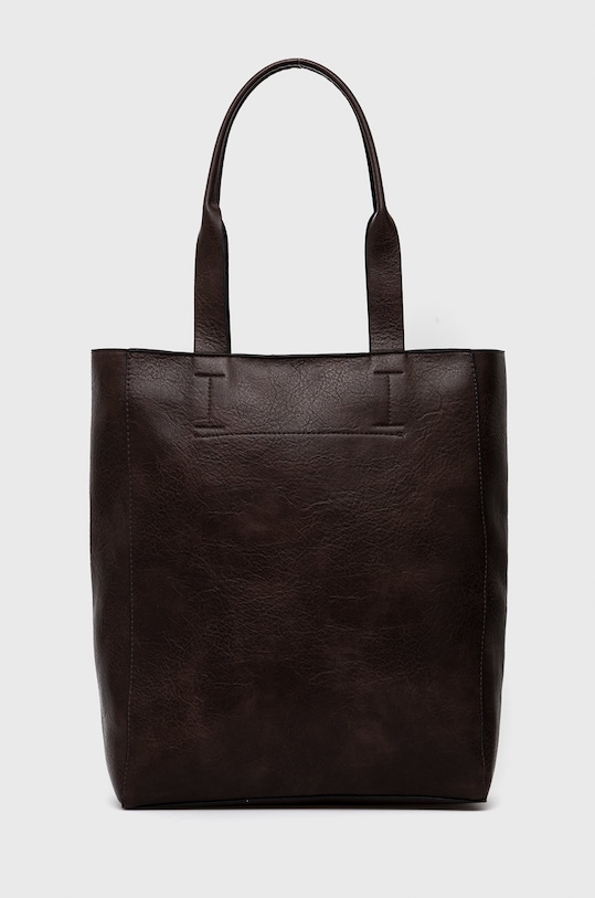 Torebka damska ze skóry ekologicznej brązowa brązowy RW22.TOD106