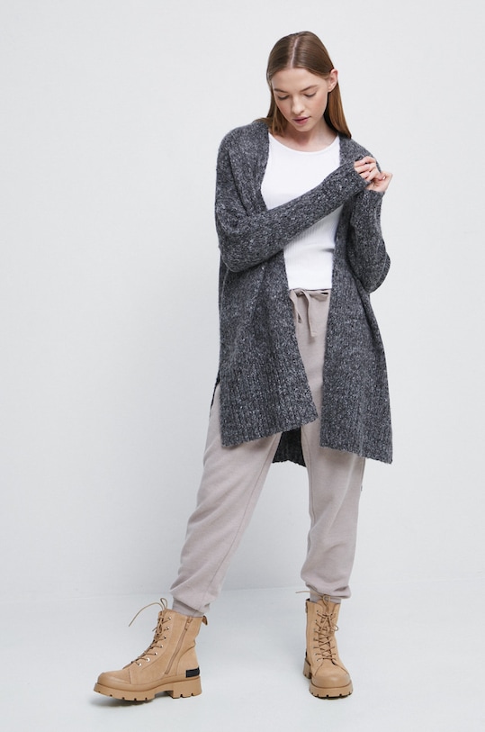 T-shirt damski prążkowany biały RW22.TSD080 biały RW22