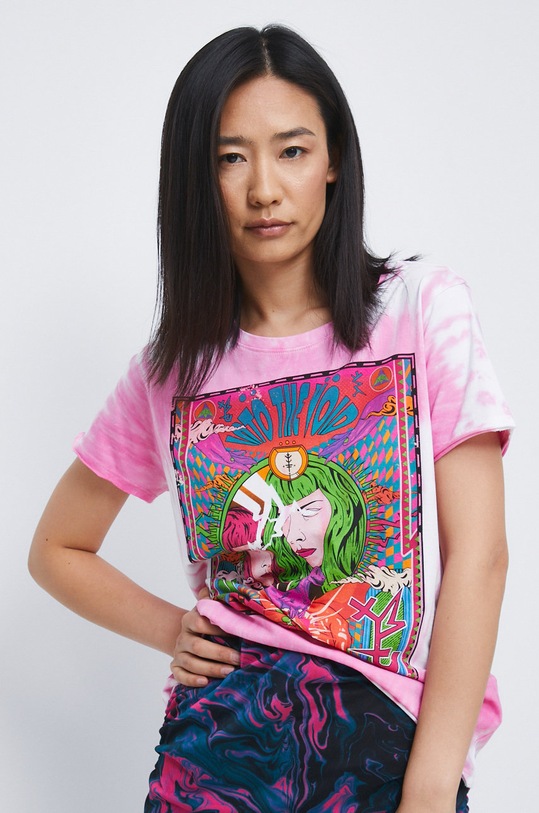 Tričko dámske Modern India regular ružová RW22.TSD215