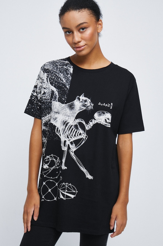 T-shirt bawełniany z kolekcji Science czarny RW22.TSD354 czarny RW22