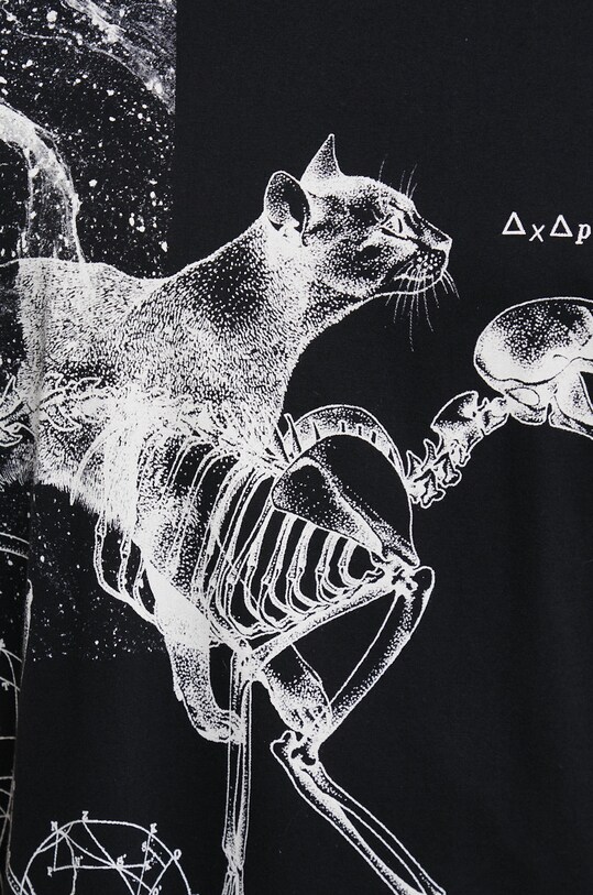 T-shirt bawełniany z kolekcji Science czarny RW22.TSD354 czarny