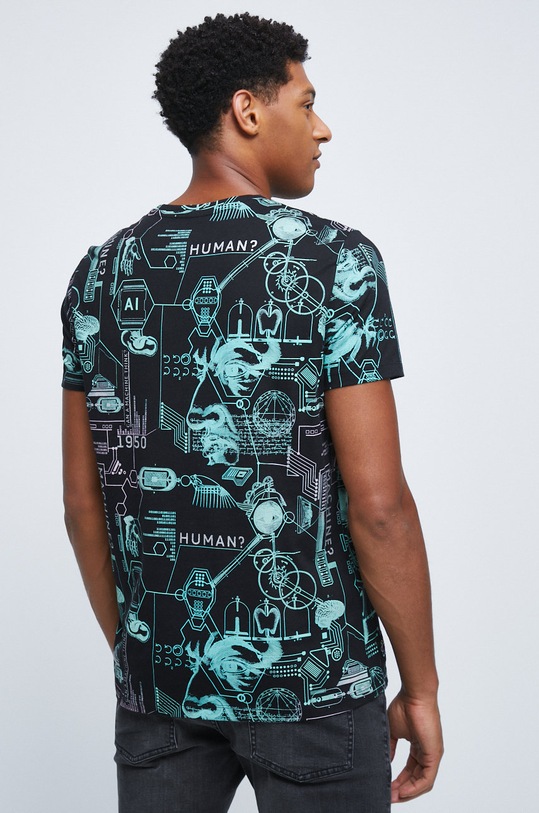 Odzież T-shirt bawełniany z kolekcji Science czarny RW22.TSM355 czarny