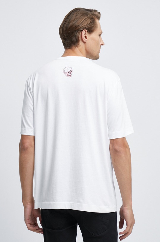 Odzież T-shirt bawełniany z nadrukiem biały RW22.TSM400 biały