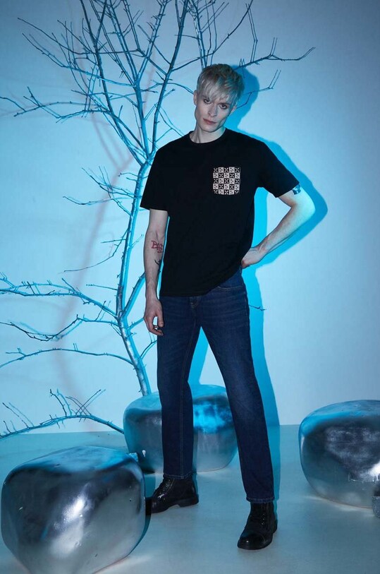 T-shirt bawełniany męski z kolekcji The Witcher x Medicine kolor czarny RW22.TSMB55 czarny RW22