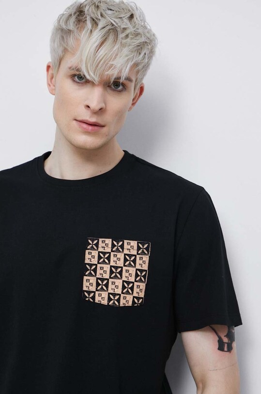 T-shirt bawełniany męski z kolekcji The Witcher x Medicine kolor czarny RW22.TSMB55 czarny