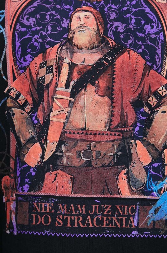 T-shirt bawełniany męski z kolekcji The Witcher x Medicine kolor czarny RW22.TSMB55
