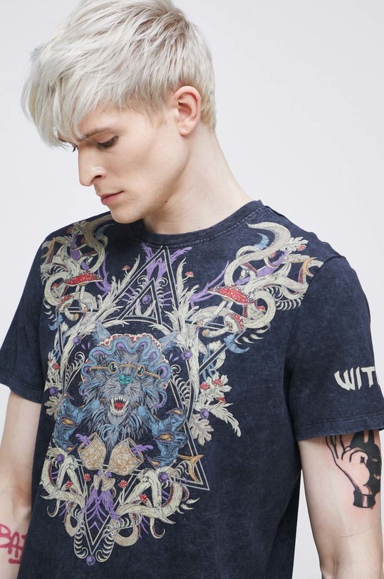 T-shirt bawełniany męski z kolekcji The Witcher x Medicine kolor szary RW22.TSMB58 szary
