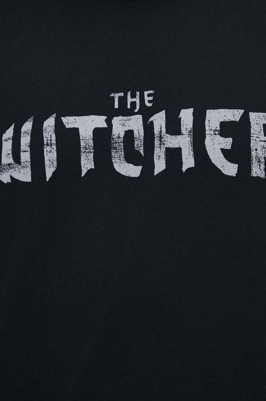 Bavlnené tričko pánske z kolekcie The Witcher x Medicine čierna farba RW22.TSMB59
