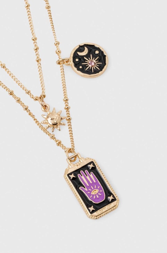 Naszyjniki damskie z ozdobnymi zawieszkami (2-pack) kolor złoty RW23.AKD303 złoty RW23