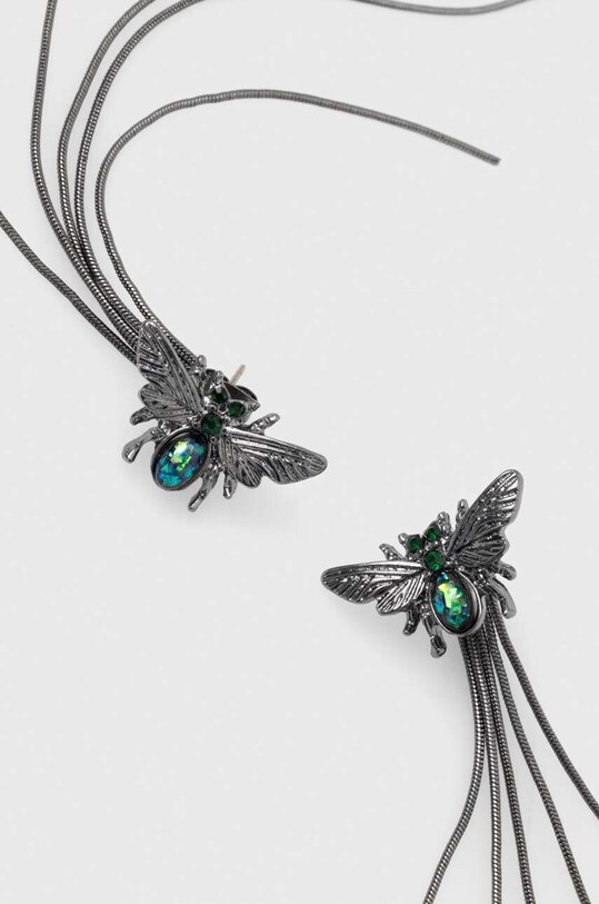 Kolczyki damskie z ozdobnymi elementami kolor czarny RW23.AKD504 czarny RW23