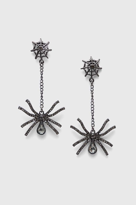 Kolczyki damskie z ozdobnymi zawieszkami kolor czarny czarny RW23.AKD703