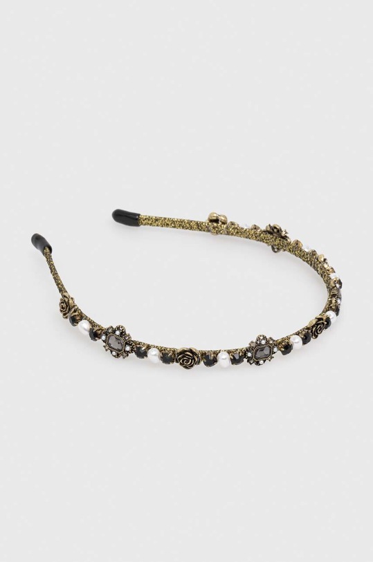 Opaska do włosów damska z ozdobnymi elementami kolor złoty złoty RW23.AKD905