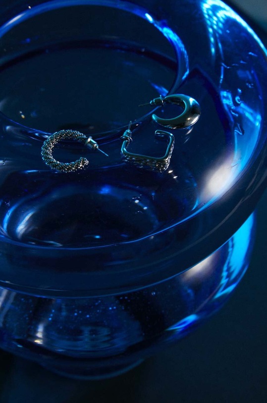 Kolczyki damskie z ozdobnymi elementami (3-pack) kolor srebrny RW23.AKDA01 srebrny RW23