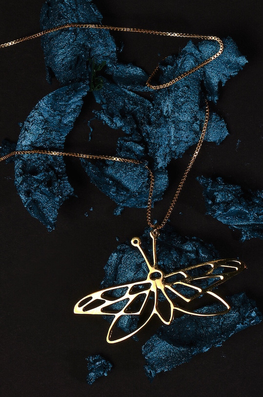 Medicine naszyjnik ze srebra pokrytego złotem pozłacane żółty RW23.AKDA09