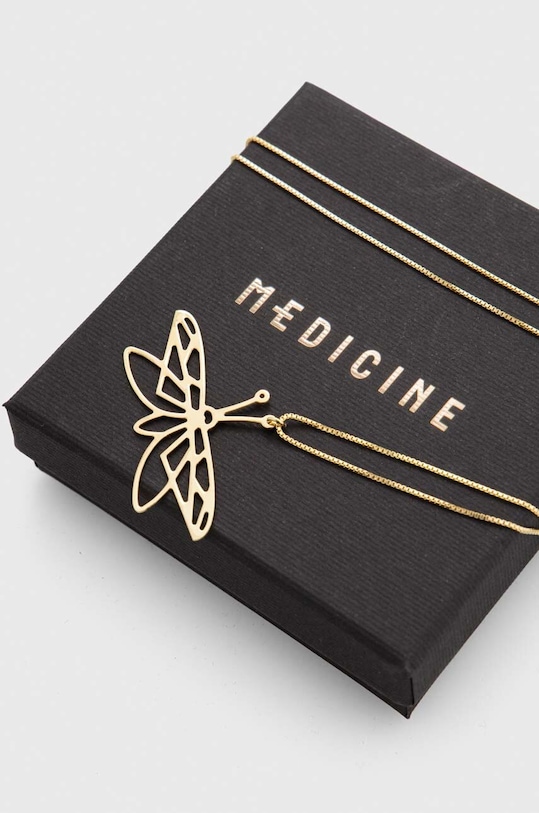 Akcesoria Medicine naszyjnik ze srebra pokrytego złotem RW23.AKDA09 żółty