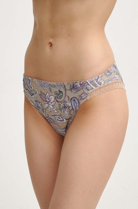 Figi damskie z koronką (3-pack) kolor multicolor dzianina multicolor RW23.BID301