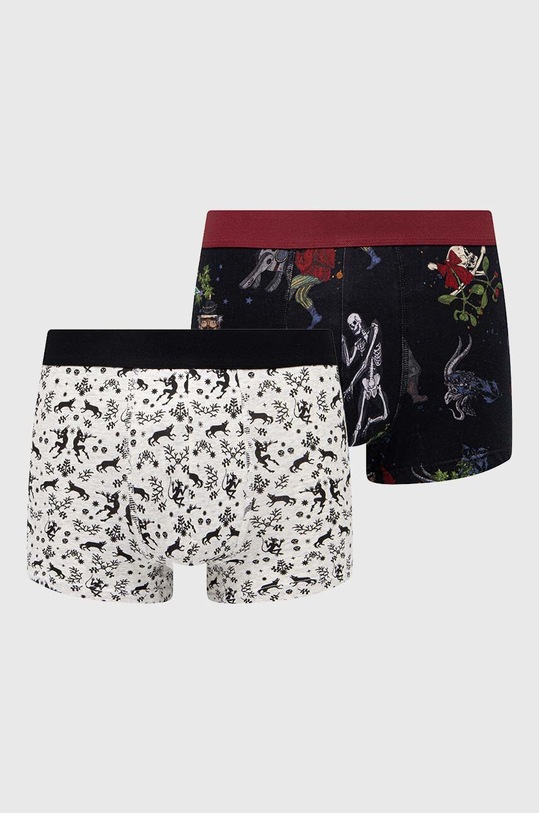 Bokserki bawełniane męskie wzorzyste (2-pack) kolor multicolor dzianina multicolor RW23.BIMA05