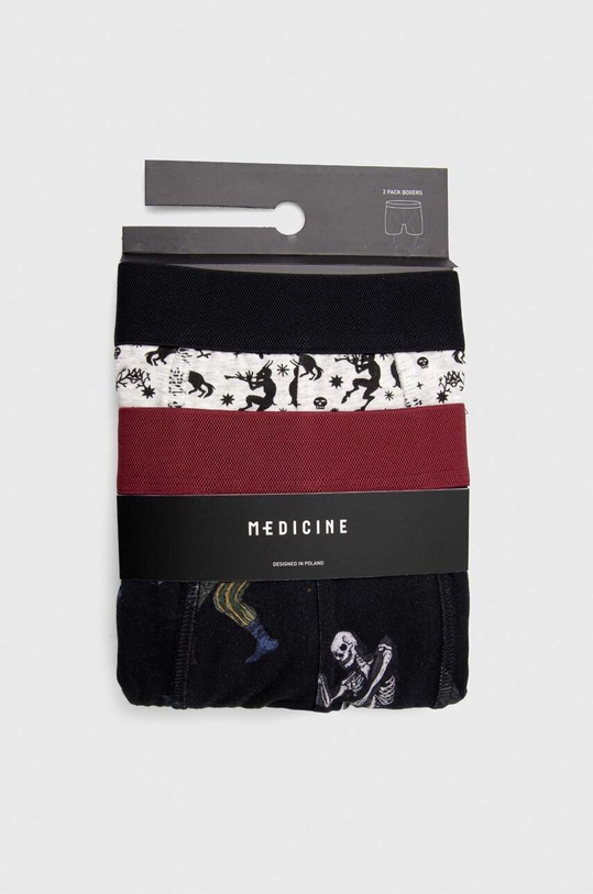 Bokserki bawełniane męskie wzorzyste (2-pack) kolor multicolor RW23.BIMA05