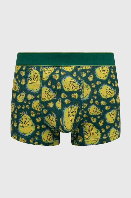 Odzież Bokserki bawełniane męskie z domieszką elastanu świąteczne Grinch (2-pack) kolor multicolor RW23.BIMA50 multicolor