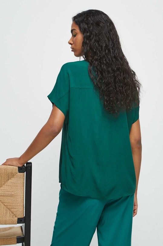 Oblečení Halenka dámská zelená barva RW23.BKD200 tyrkysová